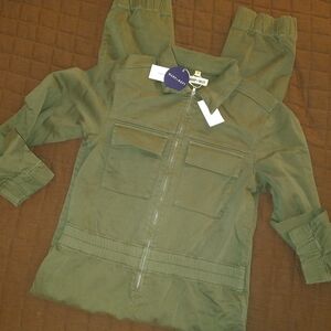 Warp + Weft Olive Sydney Lounge Suit Sz M